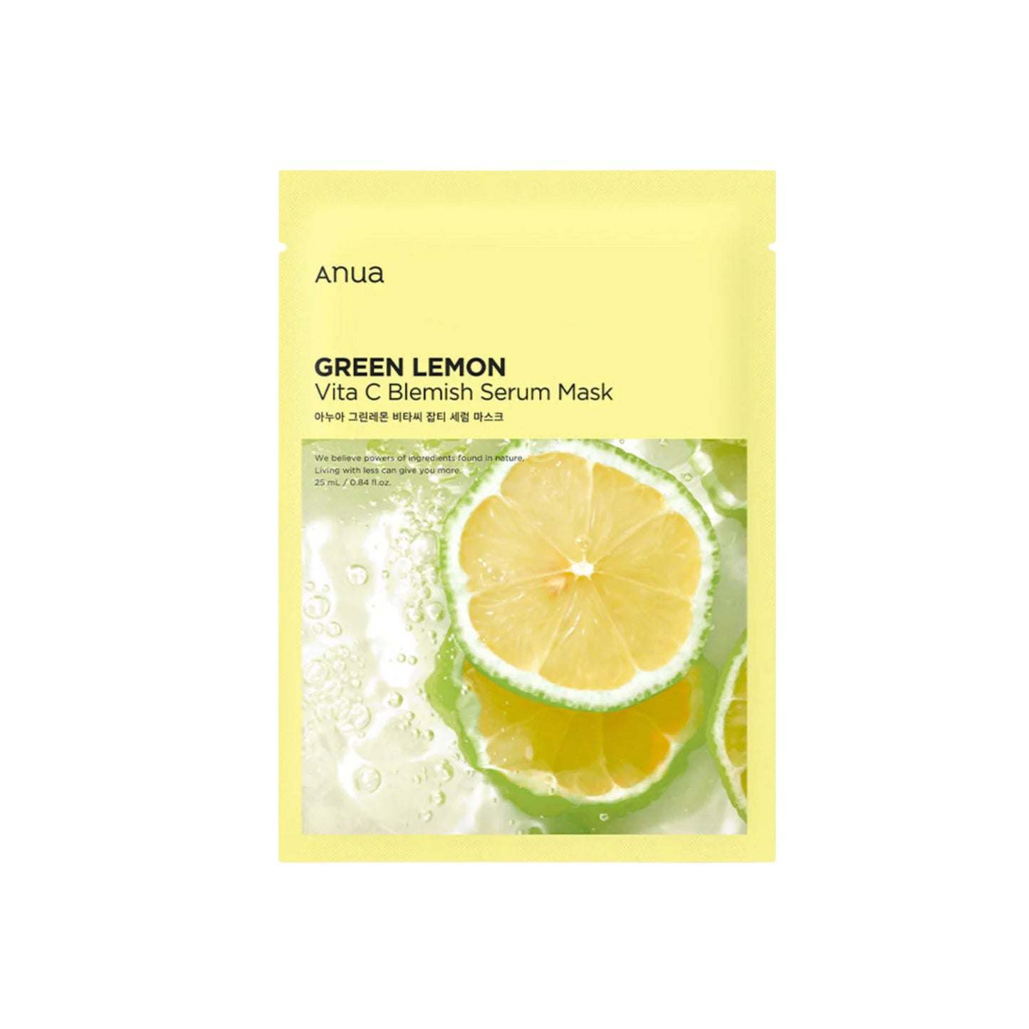 Anua Green Lemon Vita C Blemish Serum Mask 25ml X 10ea