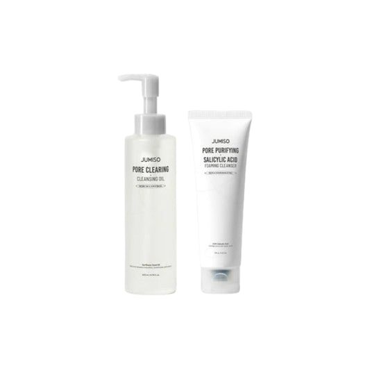 „Jumiso Double Cleansing Duo“ (poras valantis valiklis 120 g + valomasis valomasis aliejus 200 ml)